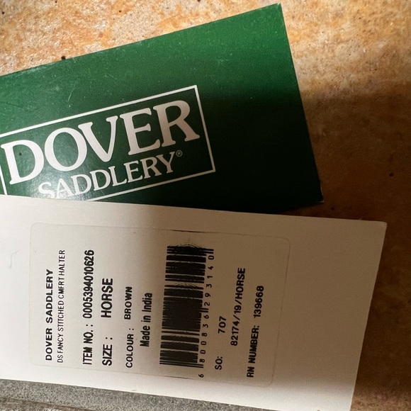 Dover Saddlery Fancy Stitch Padded Leather Halter - Picture 2 of 5